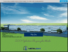 Tablet Screenshot of metalsan.com.tr